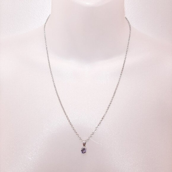 5Pc Jewelry Set Faux Diamond Gemstone Necklace Silver Bangle Infinity Bracelet - Picture 13 of 14